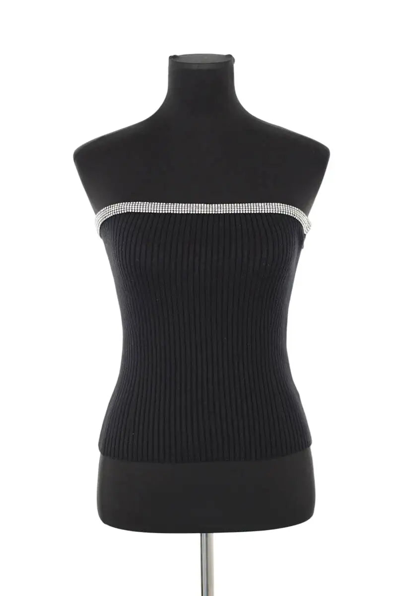 Top sans manche Bash Noir en Viscose, taille M - Seconde Main