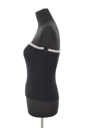 Top sans manche Bash Noir en Viscose