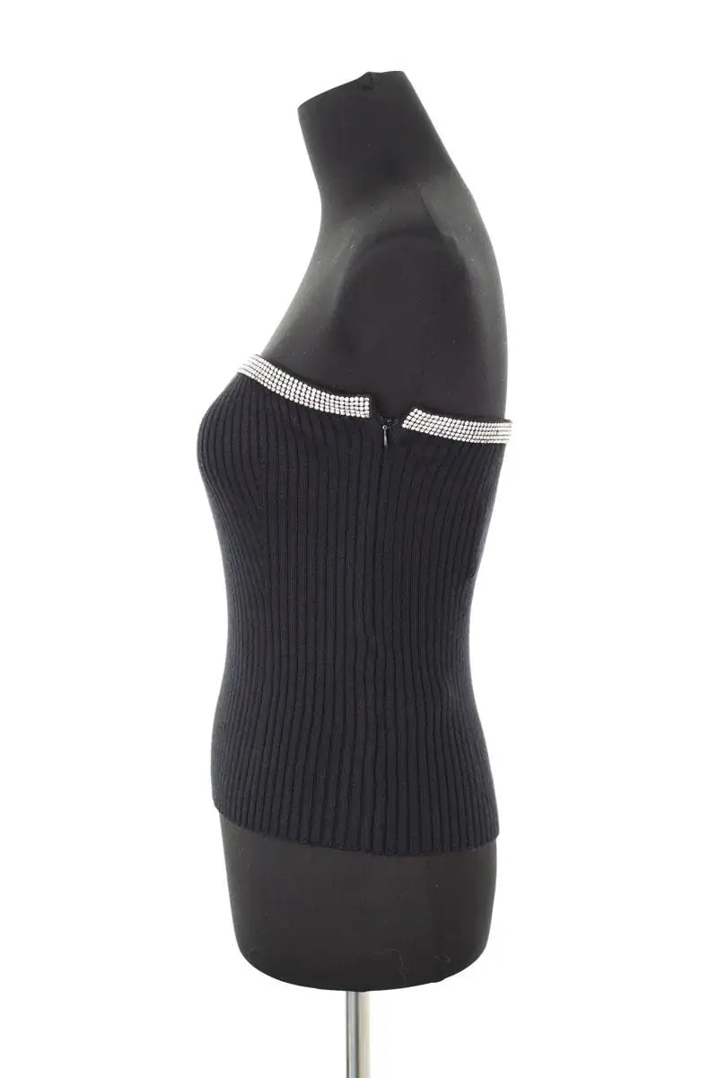 Top sans manche Bash Noir en Viscose