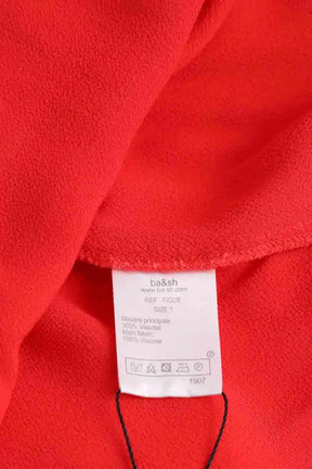 Top sans manche Ba&Sh Rouge en Viscose