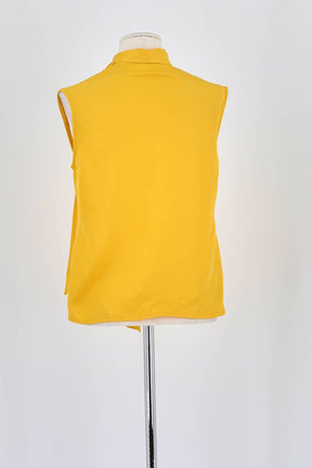 Top sans manche Bellerose Jaune en Soie