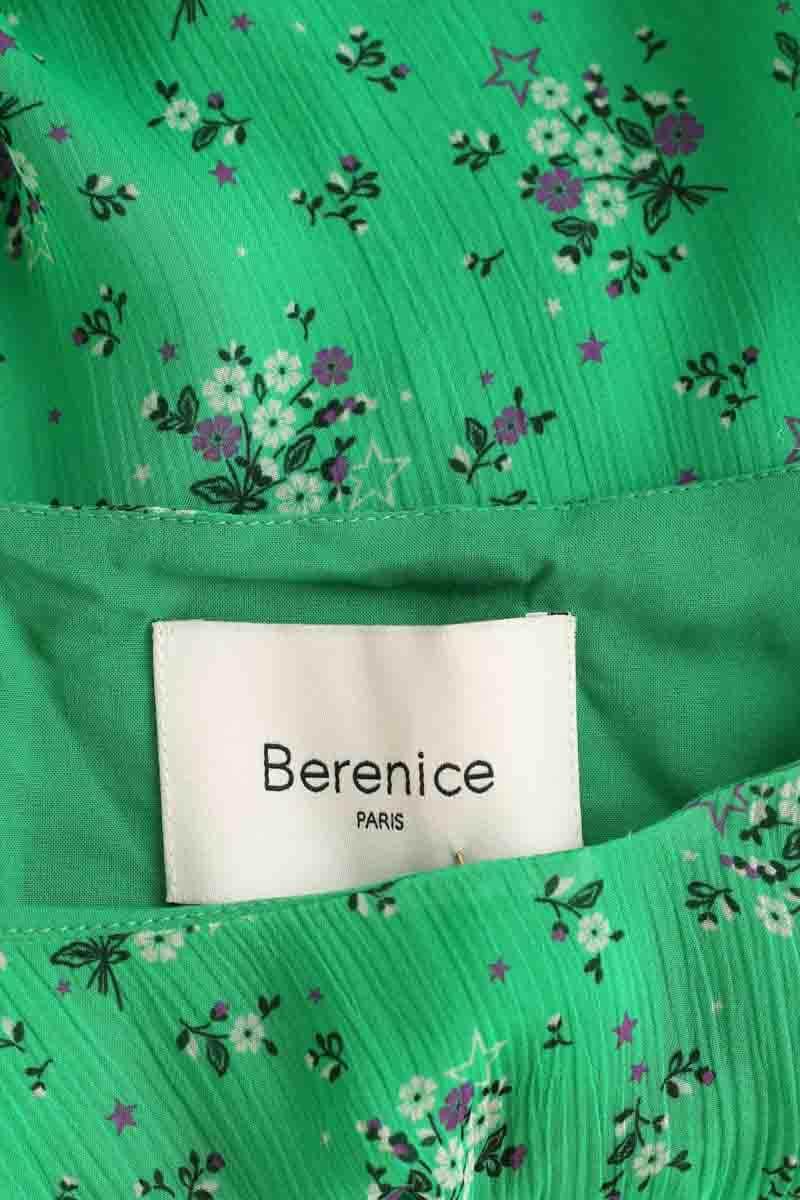 Top sans manche Berenice Mona apple print Vert en Viscose