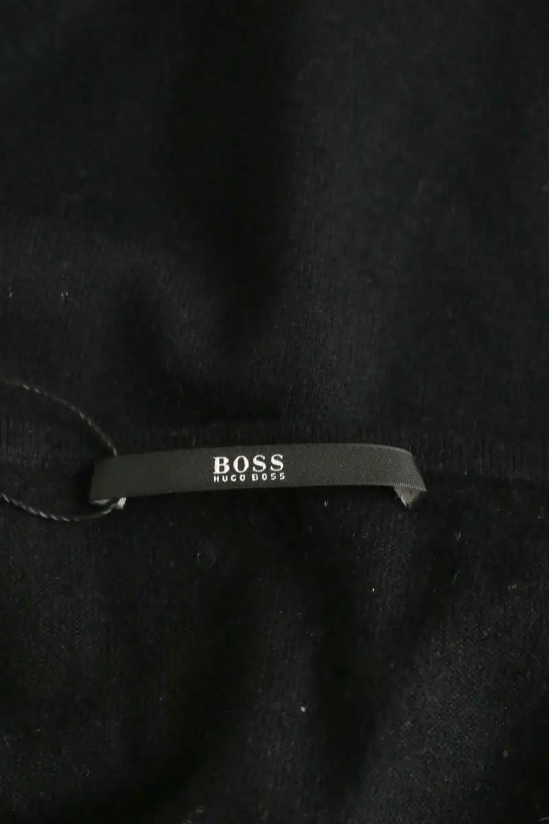 Top sans manche Boss Noir en Soie