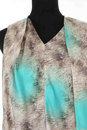 Top sans manche Carven Bleu en Soie