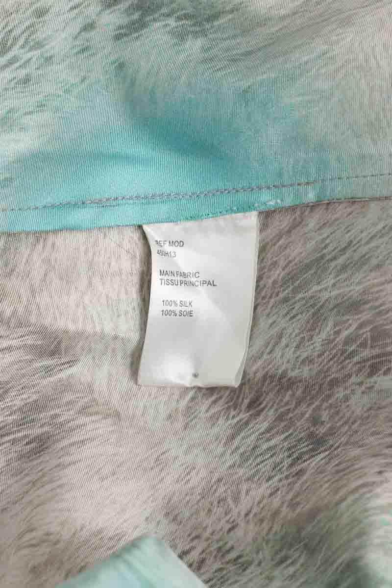 Top sans manche Carven Bleu en Soie
