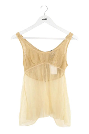 Top sans manche Chanel Doré en Synthétique, taille L - Seconde Main