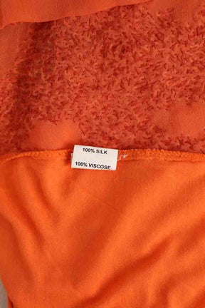 Top sans manche Charlie Joe Orange en Soie