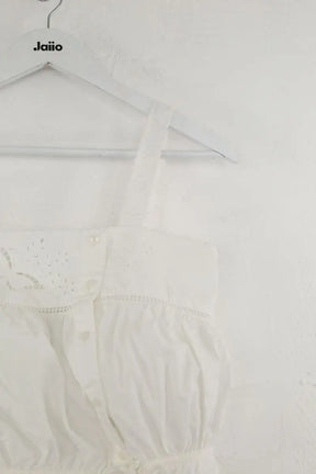 Top sans manche Claudie Pierlot Blanc en Coton