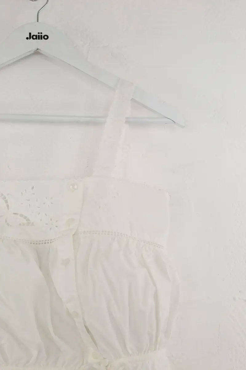 Top sans manche Claudie Pierlot Blanc en Coton