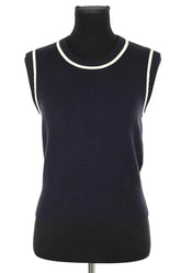 Top sans manche Claudie Pierlot Bleu en Viscose, taille M - Seconde Main