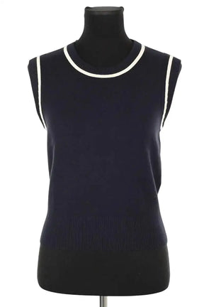 Top sans manche Claudie Pierlot Bleu en Viscose, taille M - Seconde Main