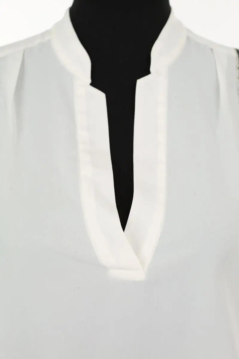Top sans manche Claudie Pierlot Boreal Blanc en Polyester