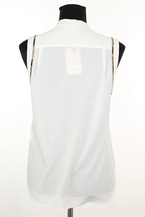 Top sans manche Claudie Pierlot Boreal Blanc en Polyester