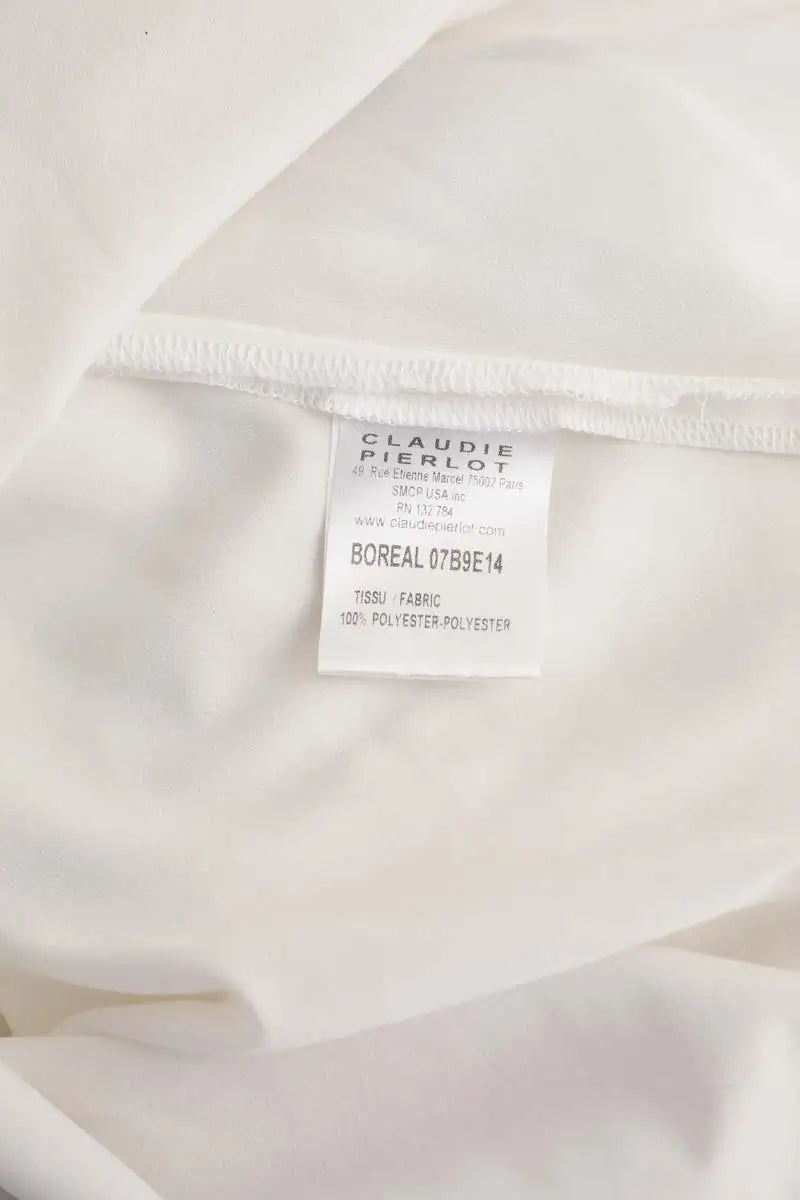 Top sans manche Claudie Pierlot Boreal Blanc en Polyester