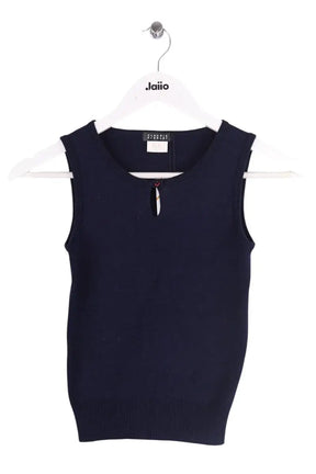 Top sans manche Claudie Pierlot Marine en Coton, taille S - Seconde Main
