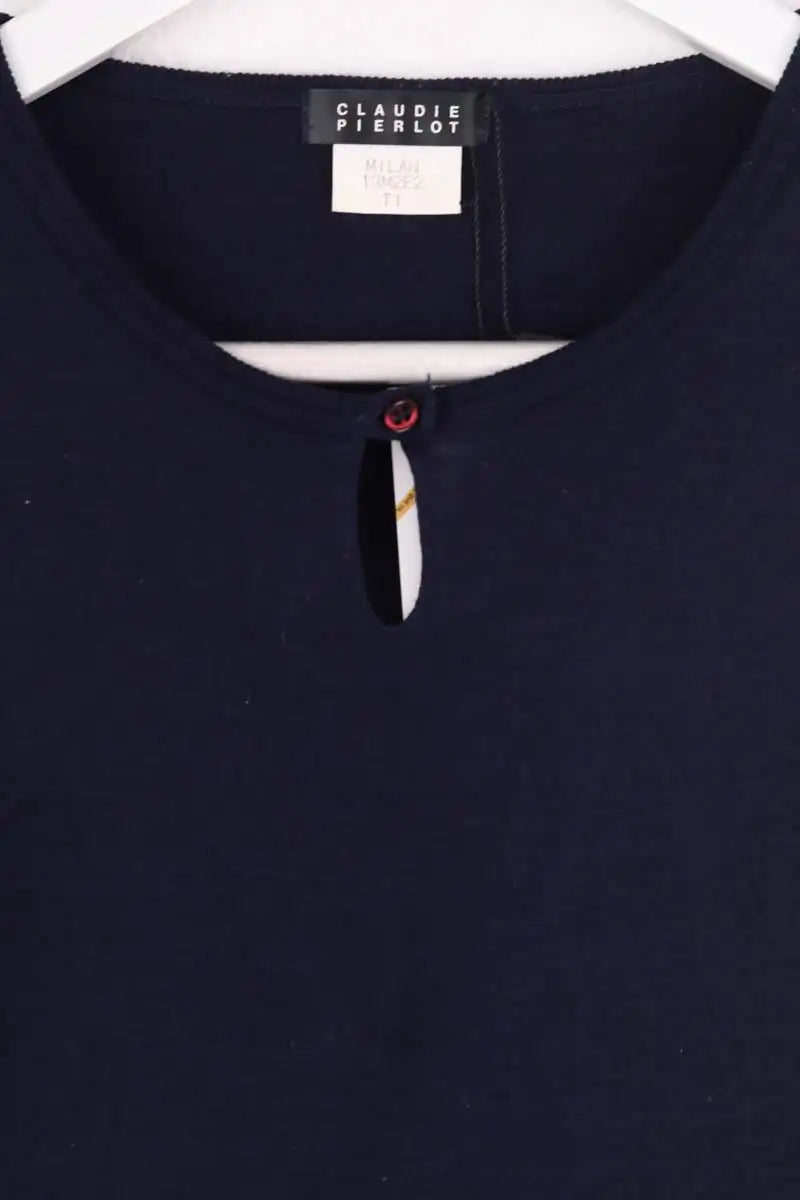 Top sans manche Claudie Pierlot Marine en Coton