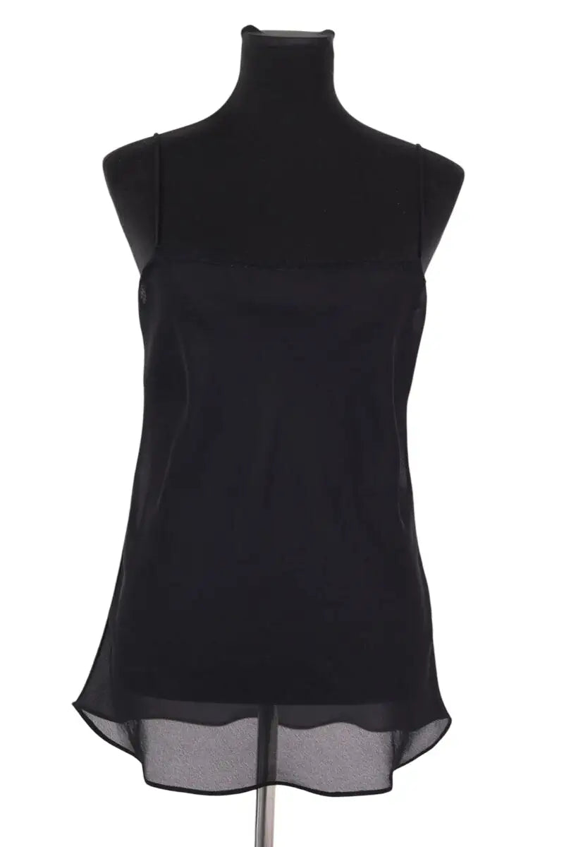 Top sans manche Claudie Pierlot Noir en Synthétique, taille L - Seconde Main