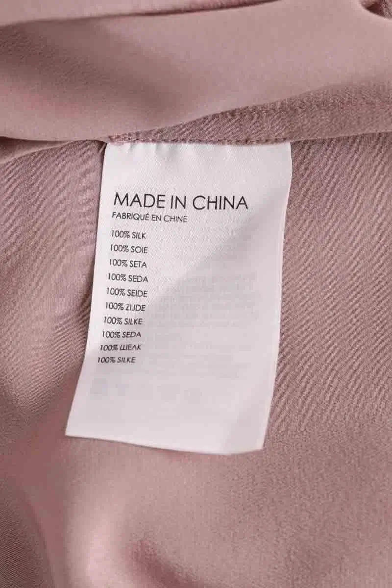 Top sans manche Club Monaco Rose en Soie