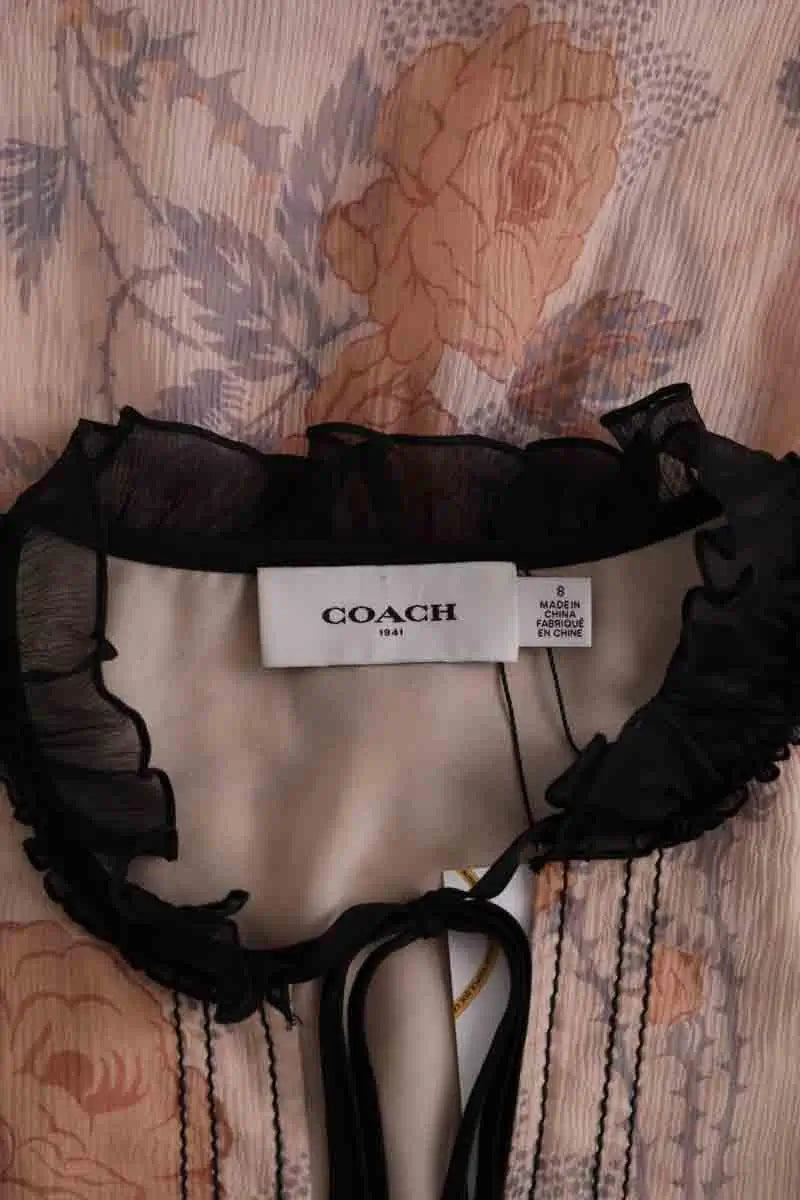 Top sans manche Coach Beige en Synthétique