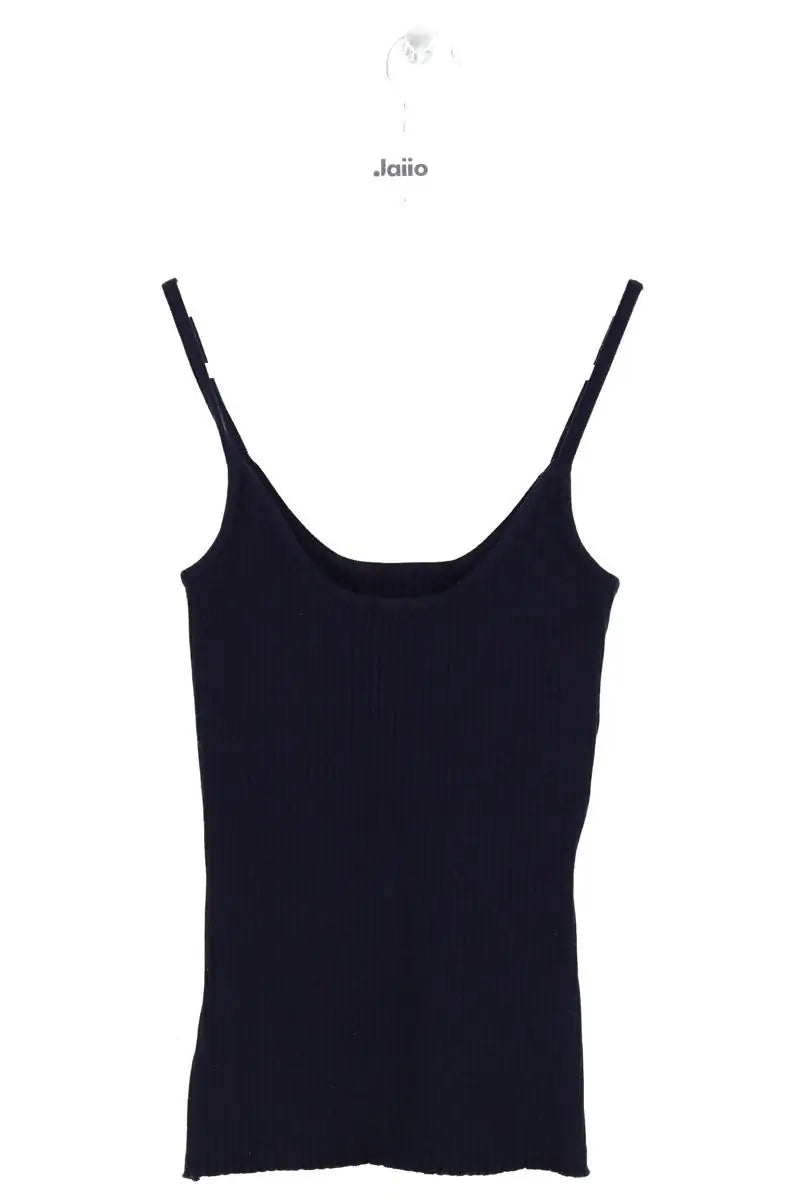 Top sans manche Courrèges Marine en Coton