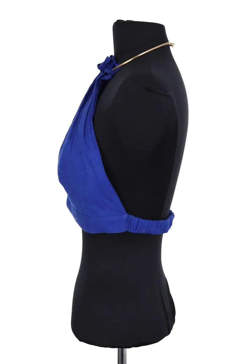 Top sans manche Cult Gaia Bleu en Lin