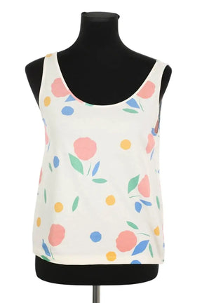 Top sans manche Des Petits Hauts Blanc en Coton, taille XS - Seconde Main