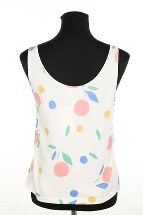 Top sans manche Des Petits Hauts Blanc en Coton