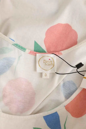 Top sans manche Des Petits Hauts Blanc en Coton