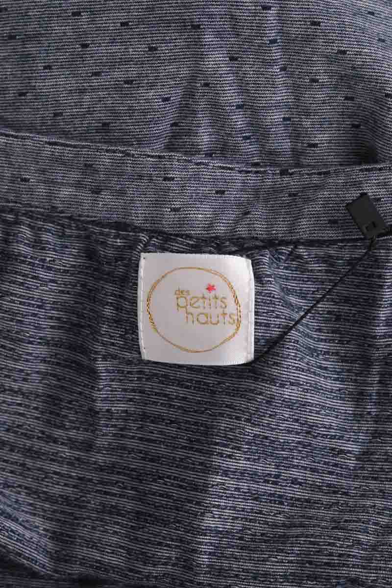 Top sans manche Des Petits Hauts Bleu en Coton