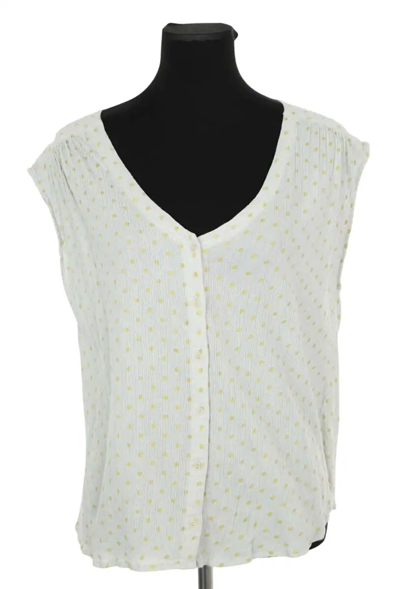 Top sans manche Des Petits Hauts Bleu en Synthétique, taille M - Seconde Main