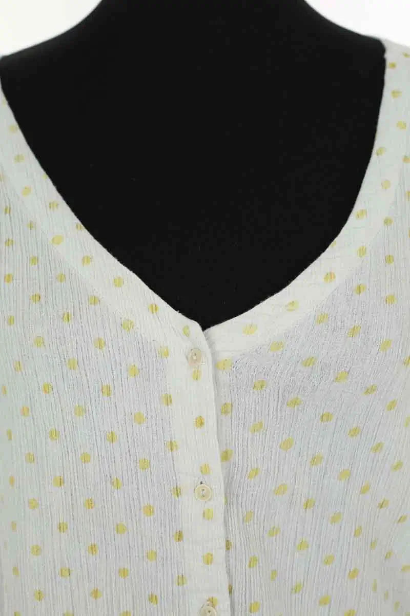 Top sans manche Des Petits Hauts Bleu en Synthétique