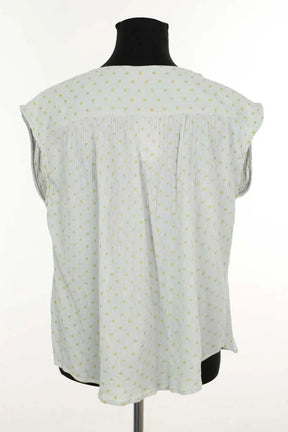 Top sans manche Des Petits Hauts Bleu en Synthétique
