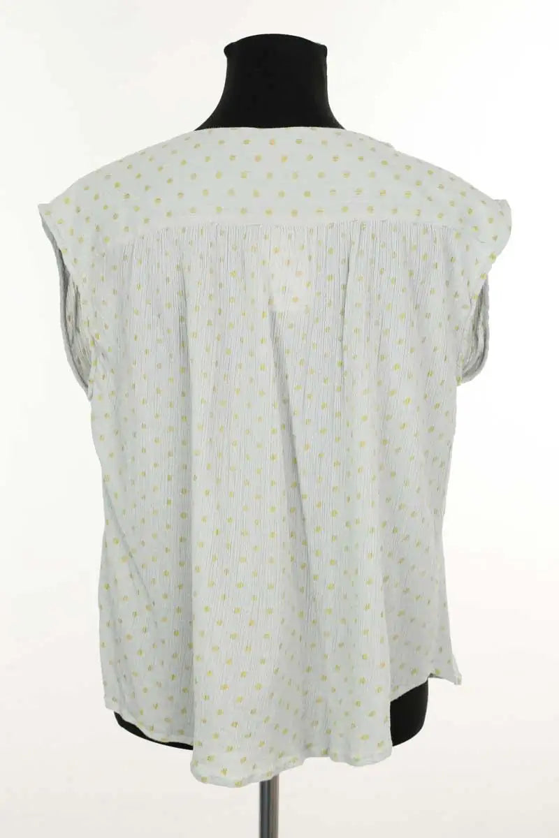 Top sans manche Des Petits Hauts Bleu en Synthétique