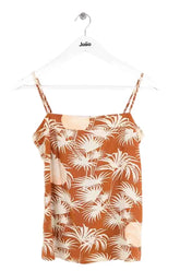 Top sans manche Des Petits Hauts Camel en Viscose, taille XS - Seconde Main