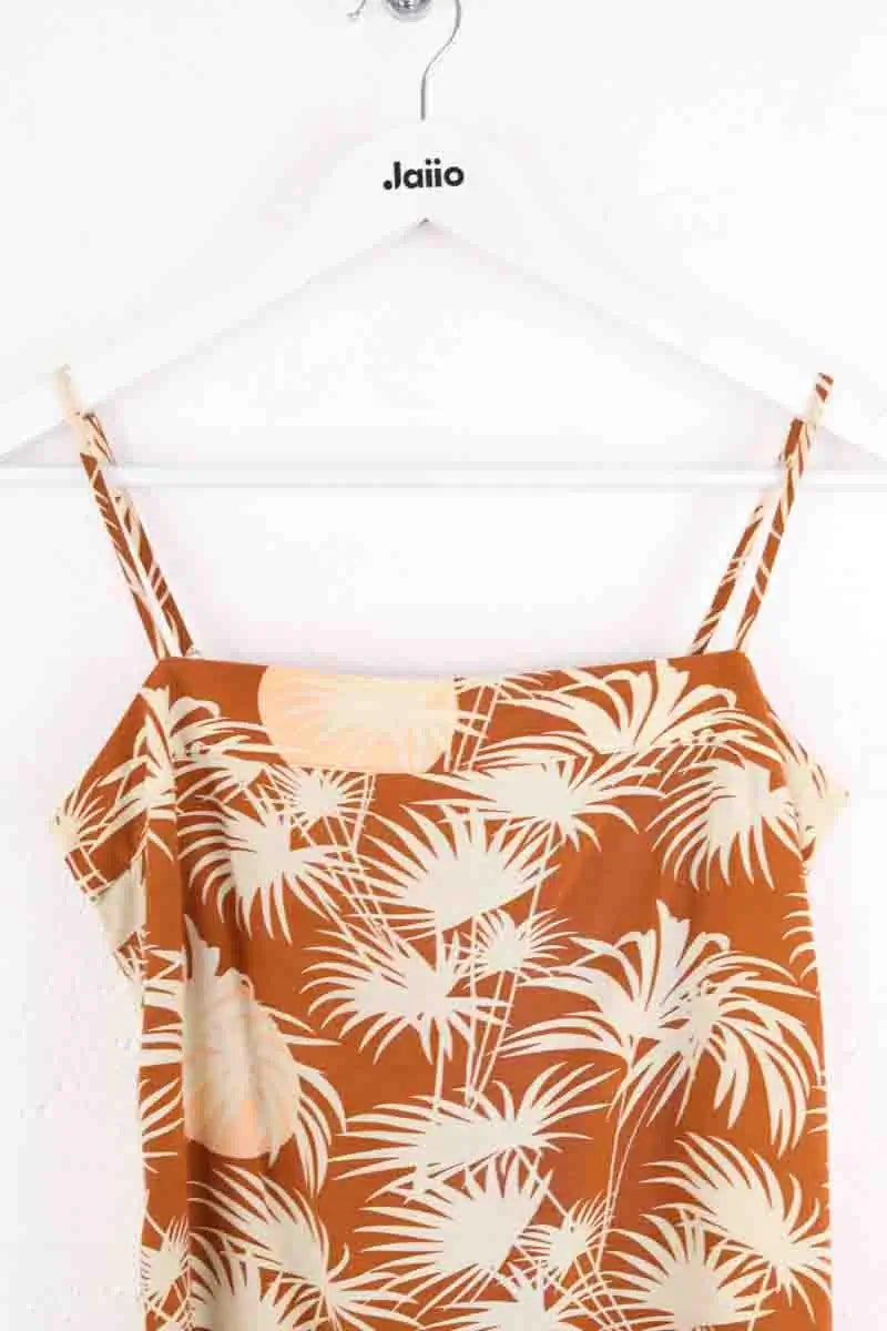 Top sans manche Des Petits Hauts Camel en Viscose