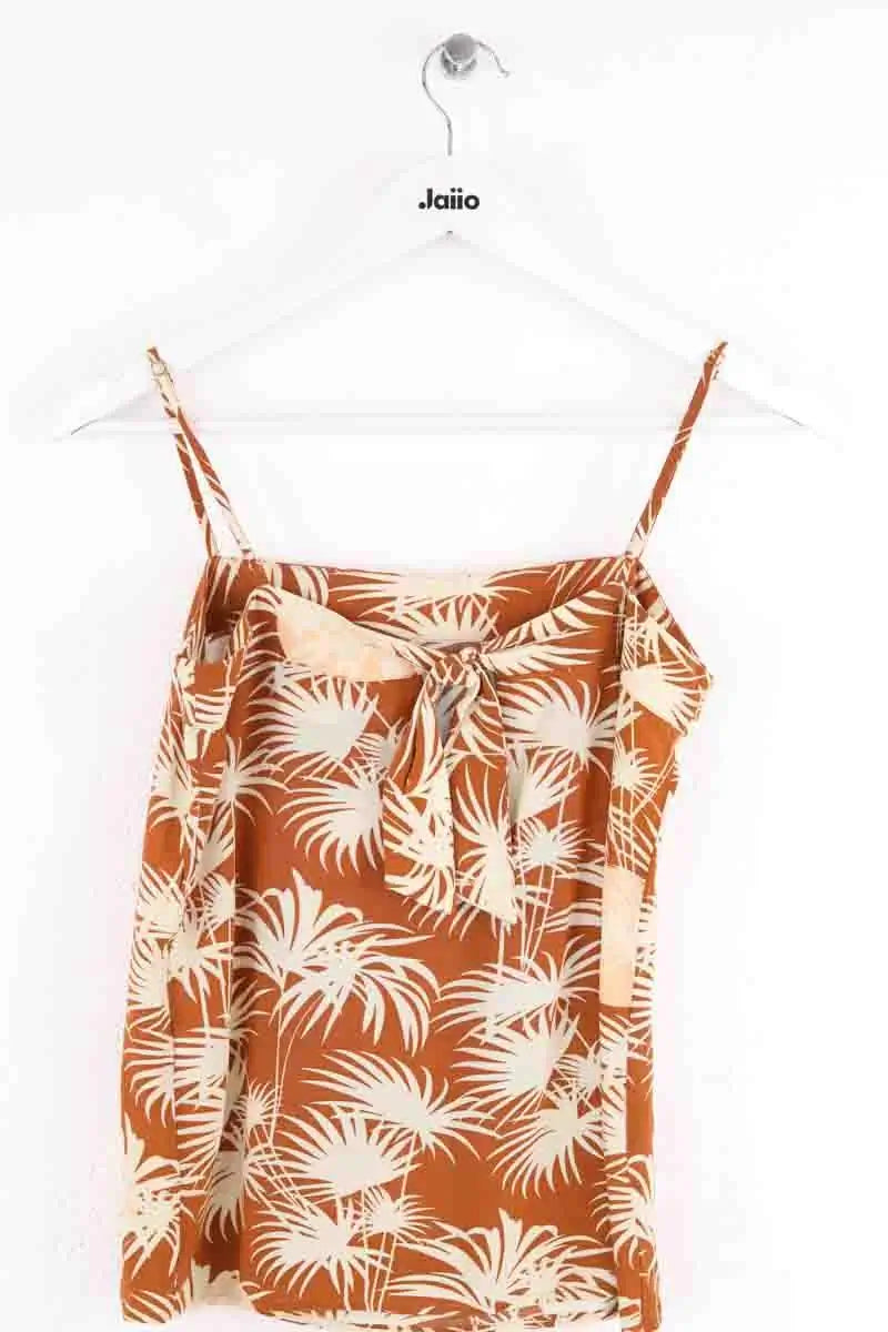 Top sans manche Des Petits Hauts Camel en Viscose