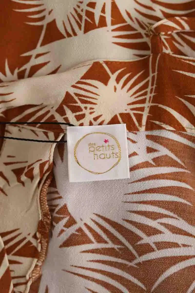 Top sans manche Des Petits Hauts Camel en Viscose