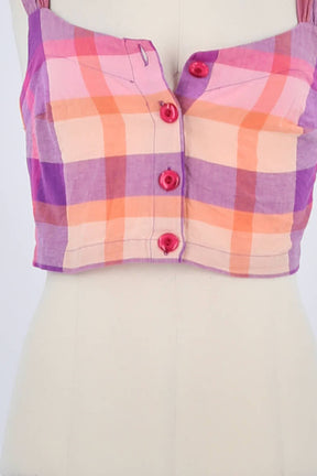 Top sans manche Des Petits Hauts Rose en Coton