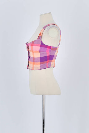 Top sans manche Des Petits Hauts Rose en Coton