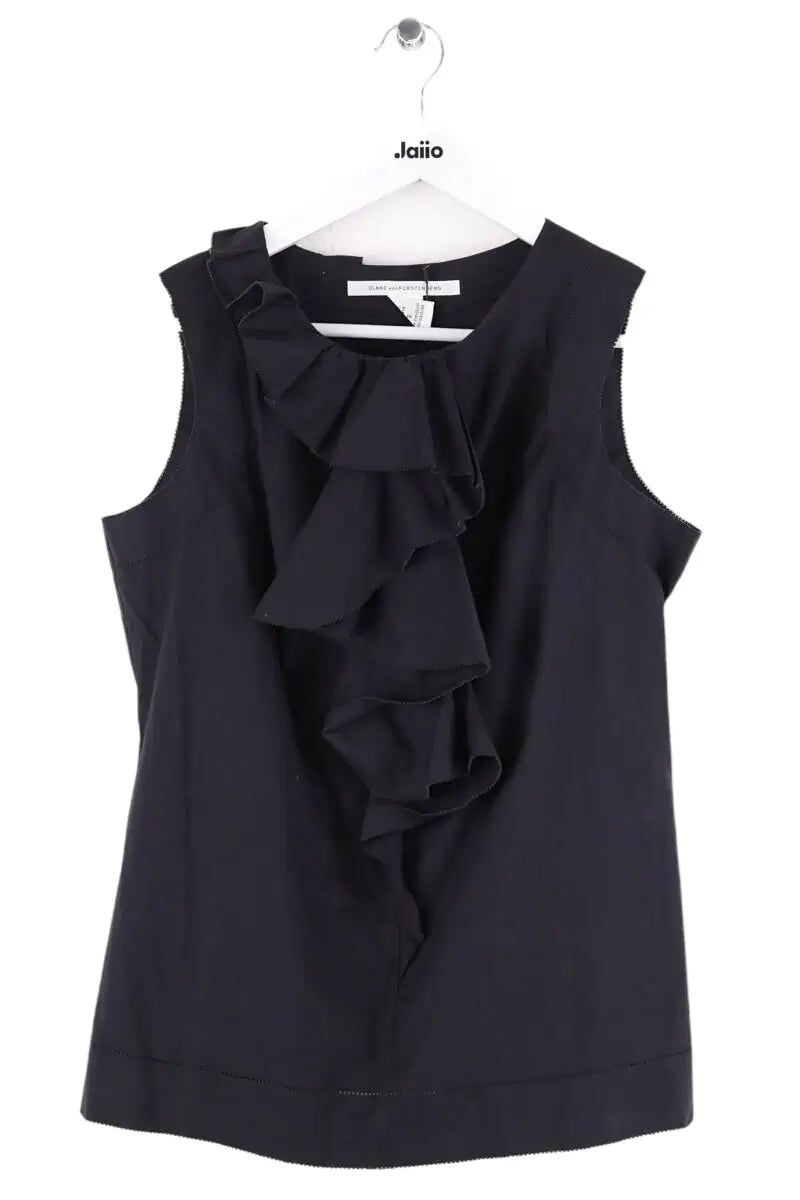 Top sans manche Diane Von Furstenberg Noir en Coton, taille M - Seconde Main