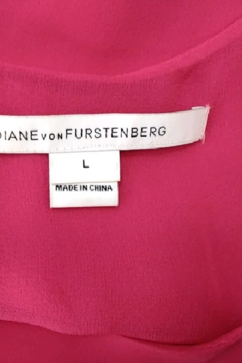 Top sans manche Diane Von Furstenberg Rose en Soie