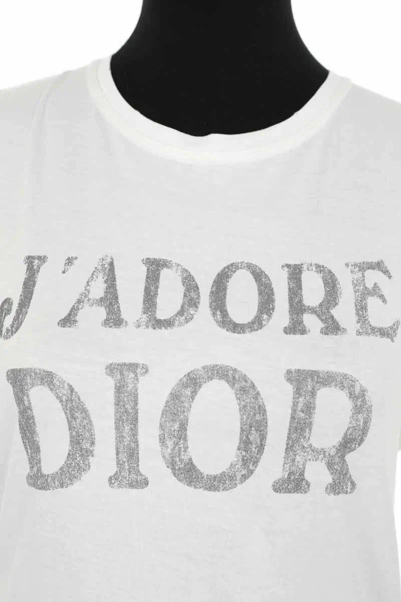 Top sans manche Dior Blanc en Coton
