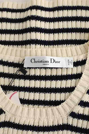 Top sans manche Dior Ecru en Coton