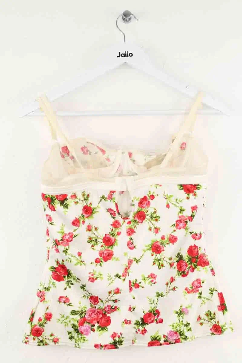 Top sans manche Dolce & Gabbana Blanc en Polyamide