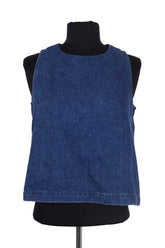 Top sans manche Elise Chalmin Bleu en Coton, taille XS - Seconde Main