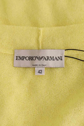 Top sans manche Emporio Armani Jaune en Synthétique
