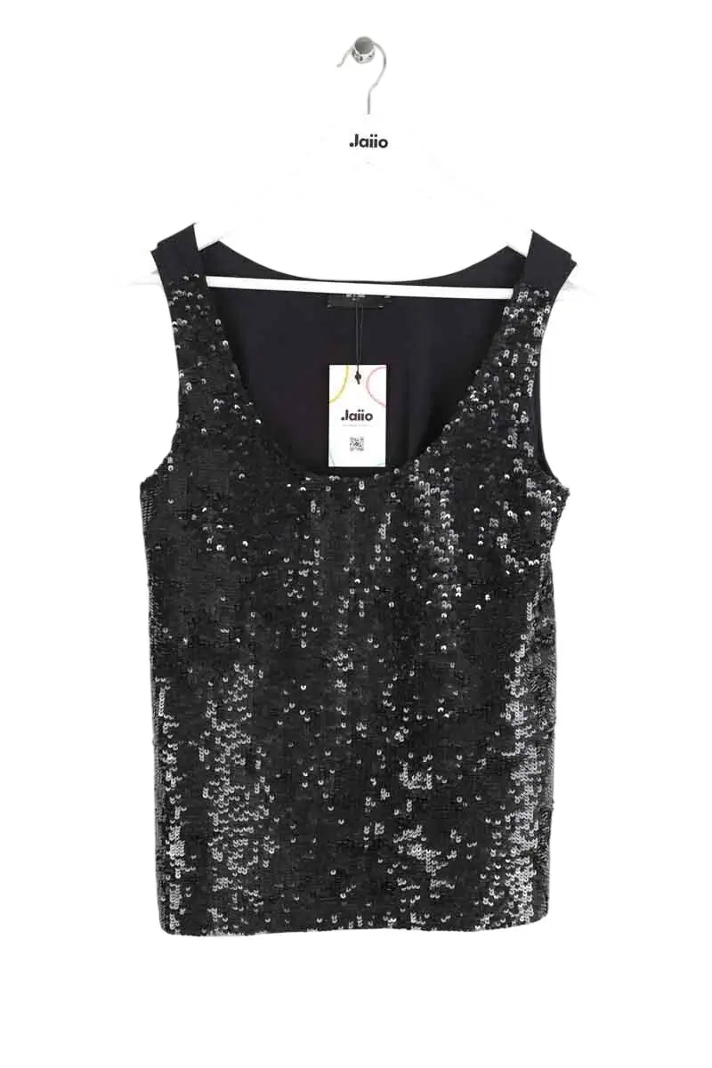 Top sans manche Et Vous Noir en Paillettes, taille M - Seconde Main
