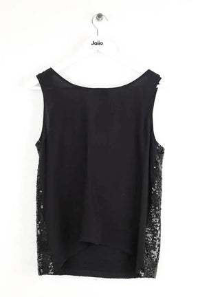 Top sans manche Et Vous Noir en Paillettes