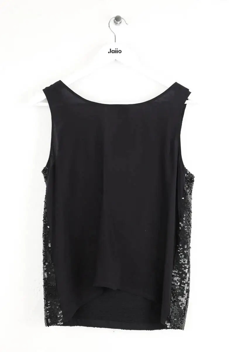 Top sans manche Et Vous Noir en Paillettes