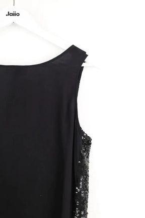 Top sans manche Et Vous Noir en Paillettes
